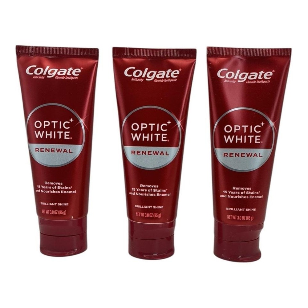 Colgate - Optic White Renewal Toothpaste Brilliant Shine 3oz (3 Pack)